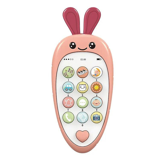 Interactive Mobile Phone With Multiple Functions, Pink Carrot