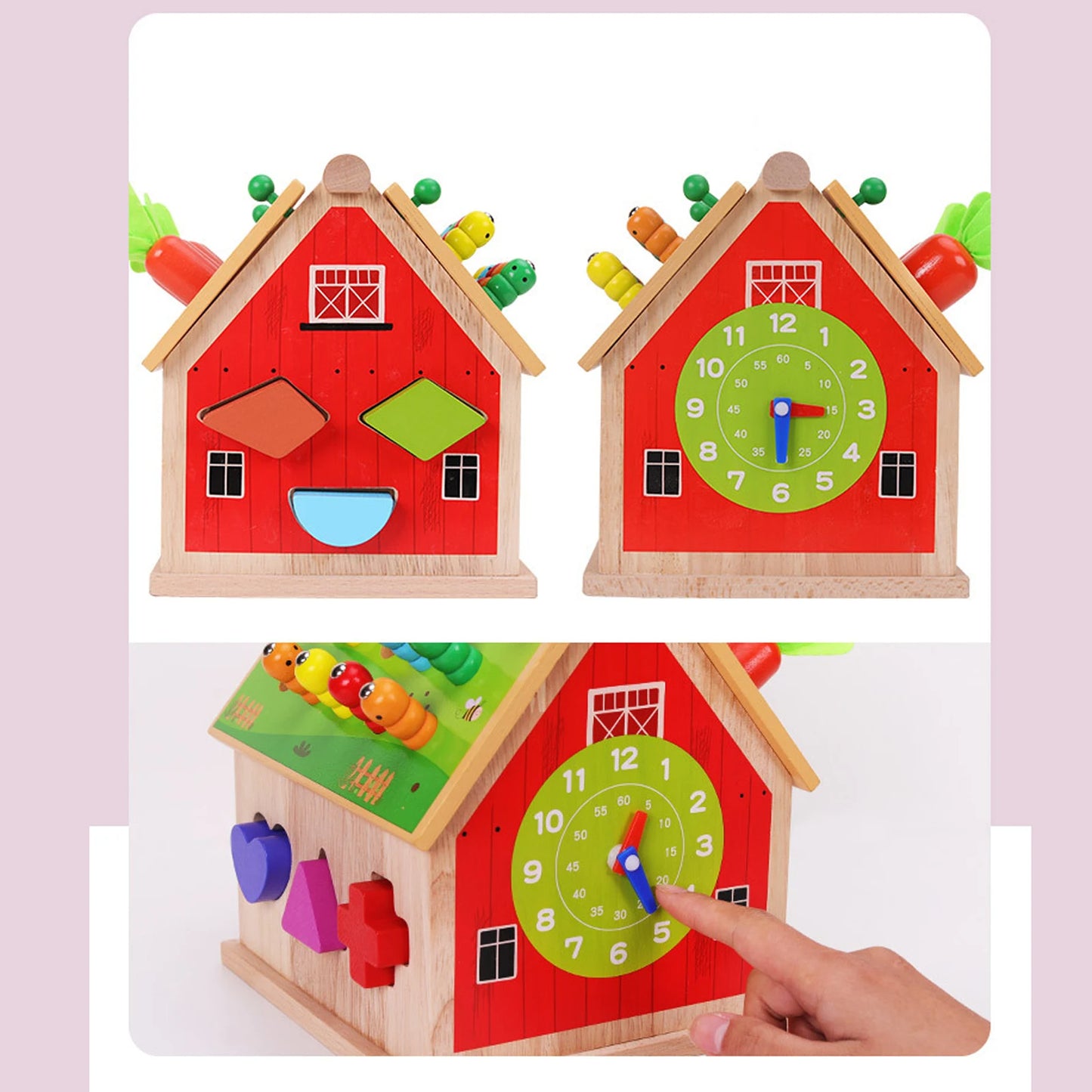 Casuta Montessori Multifunctionala Din Lemn (3-in-1)