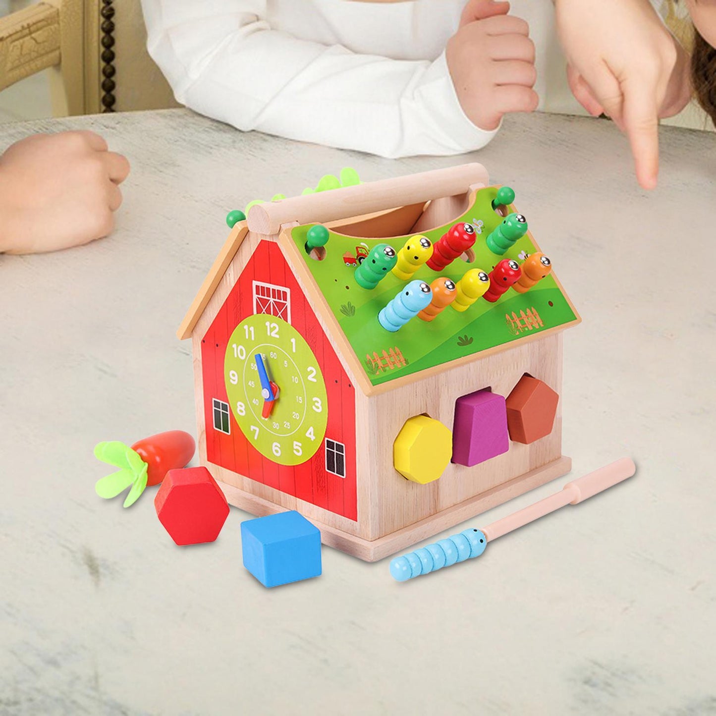 Casuta Montessori Multifunctionala Din Lemn (3-in-1)