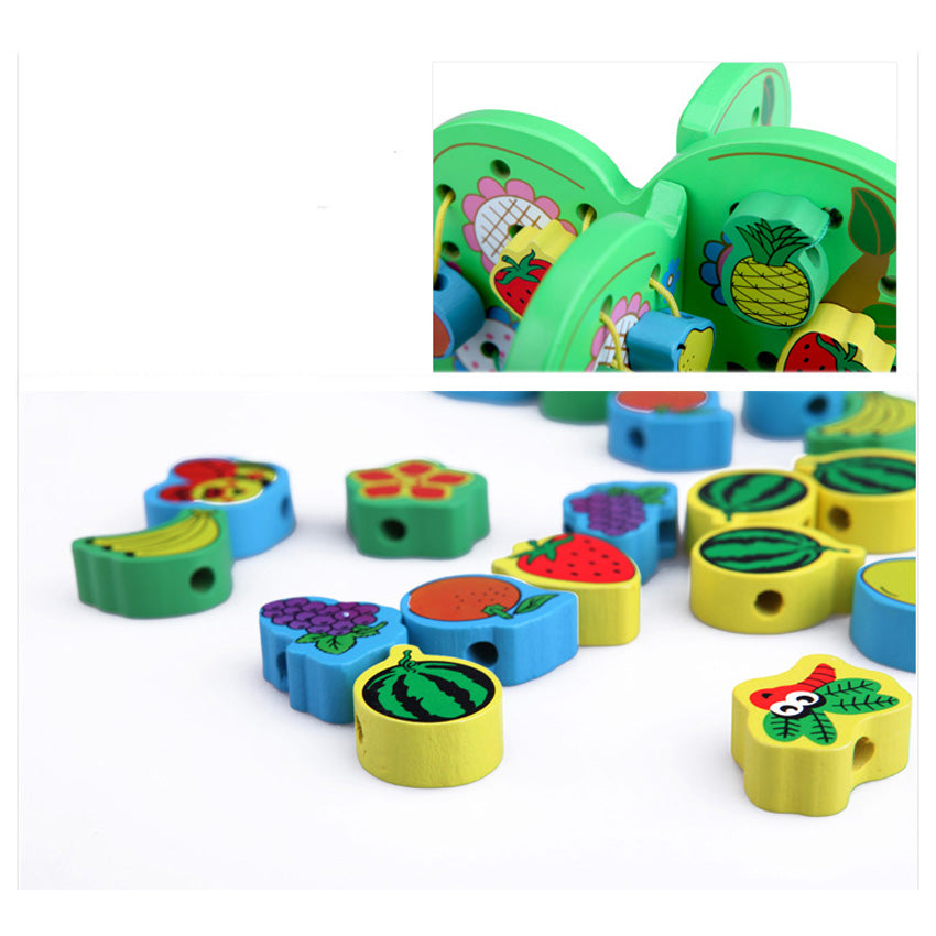 Copac Montessori Cu Fructe Pentru Snuruit/Insiruit (37 piese)