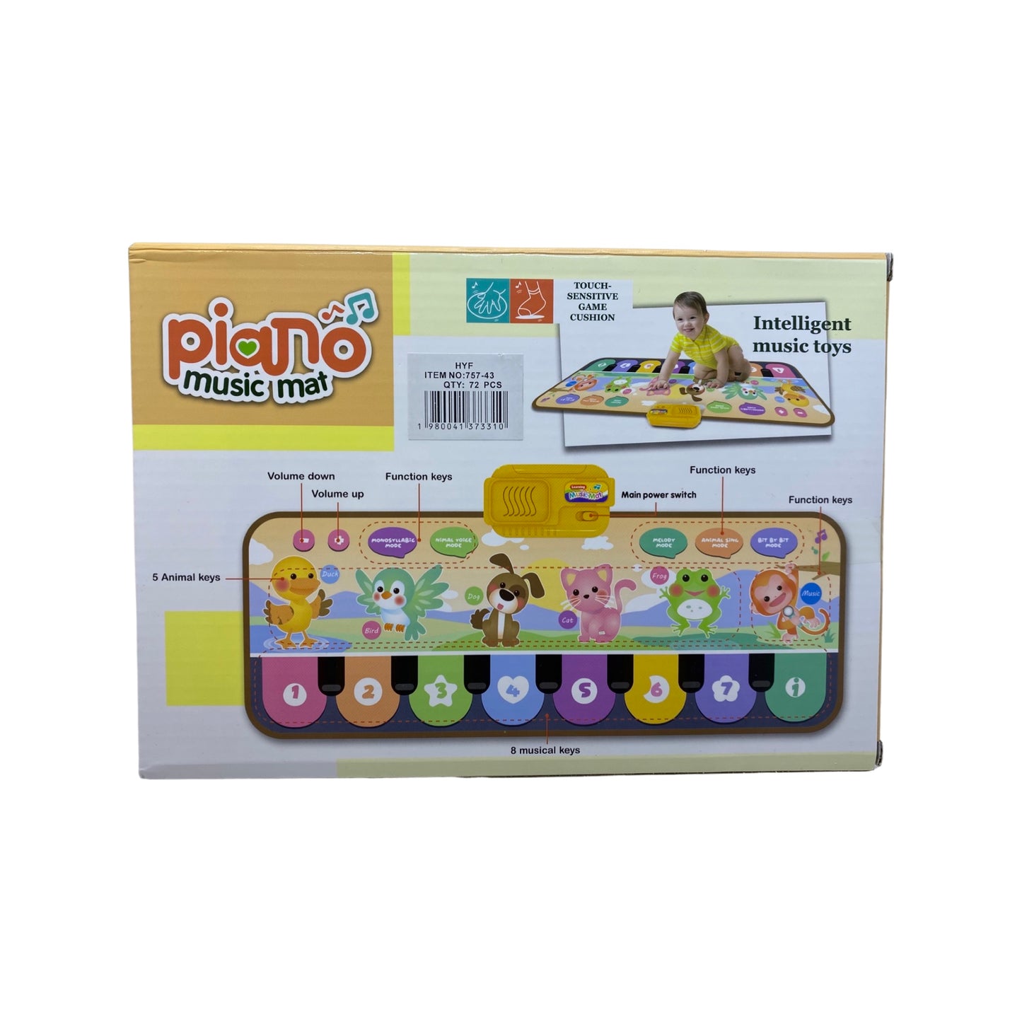 Covoras Muzical Montessori Cu Sunete Animale Si Numere (80cm x 30cm)