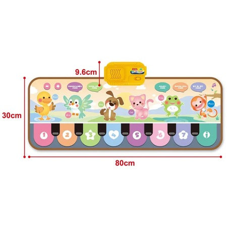 Covoras Muzical Montessori Cu Sunete Animale Si Numere (80cm x 30cm)