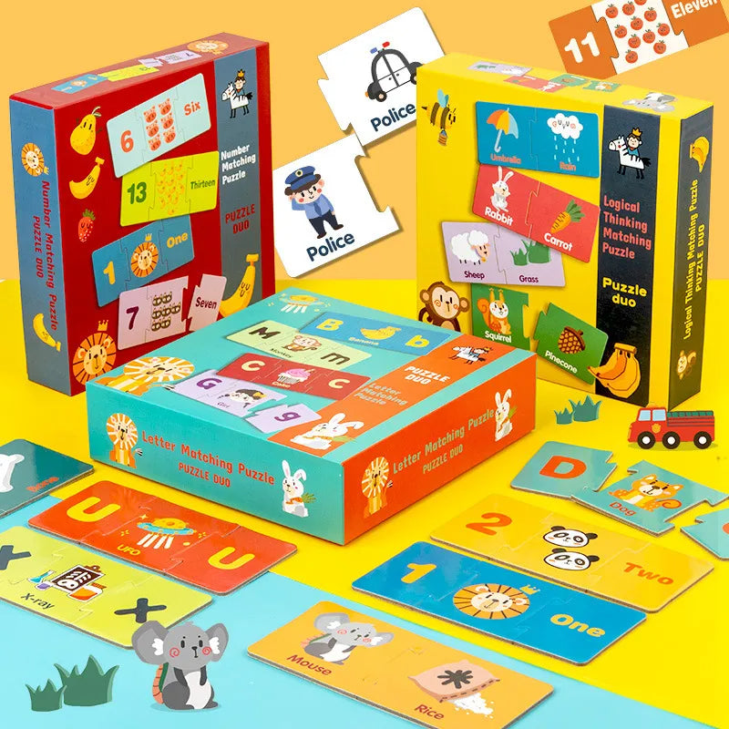 Puzzle Duo Asociere Numere Cu Imagini (60 piese)
