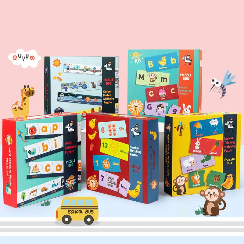 Puzzle Duo Asociere Numere Cu Imagini (60 piese)