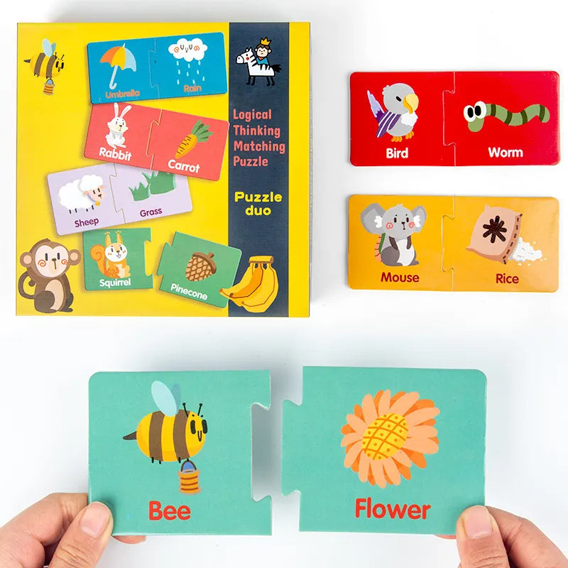 Puzzle Duo Asociere Numere Cu Imagini (60 piese)
