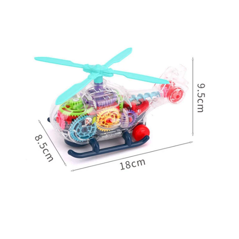GEAR HELICOPTER: Elicopter Cu Mecanisme, Sunete Si Lumini