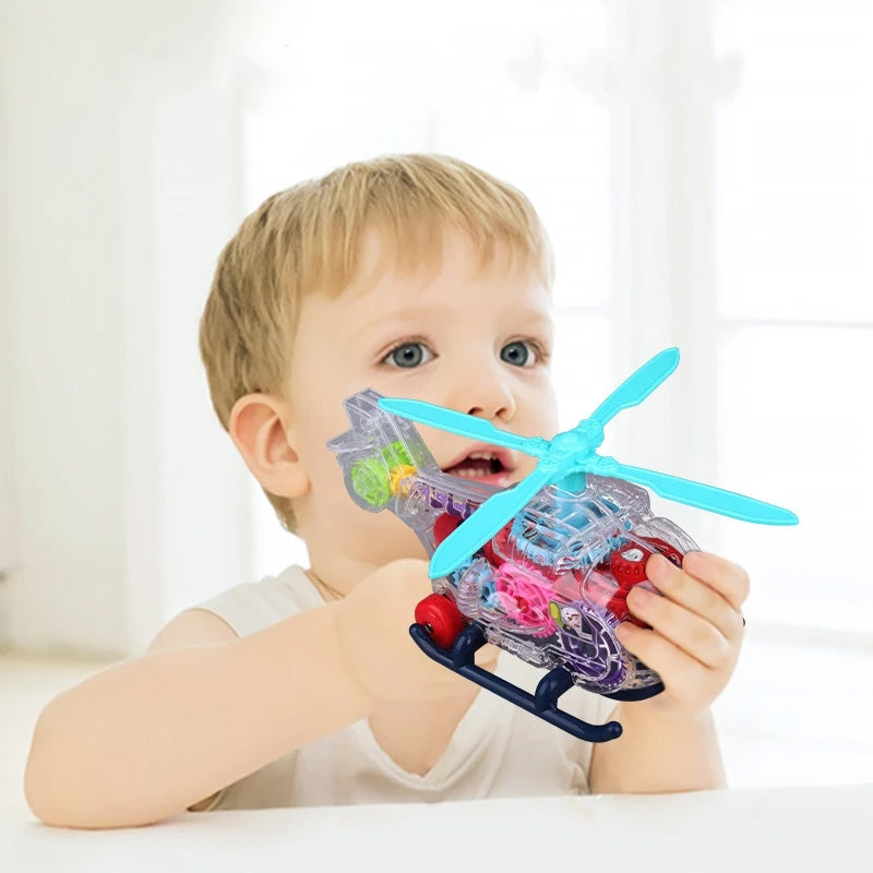 GEAR HELICOPTER: Elicopter Cu Mecanisme, Sunete Si Lumini