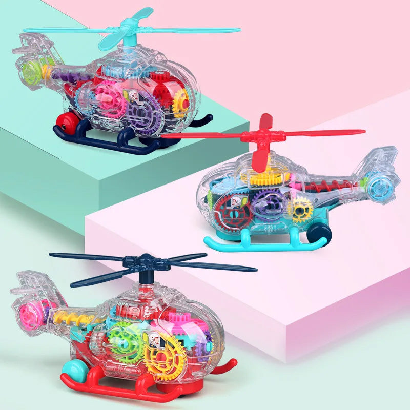 GEAR HELICOPTER: Elicopter Cu Mecanisme, Sunete Si Lumini