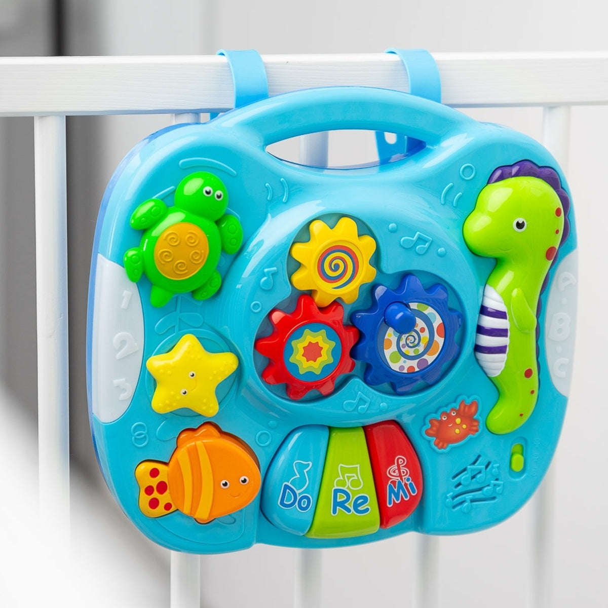 Masuta Interactiva De Activitati Albastra (2-in-1)