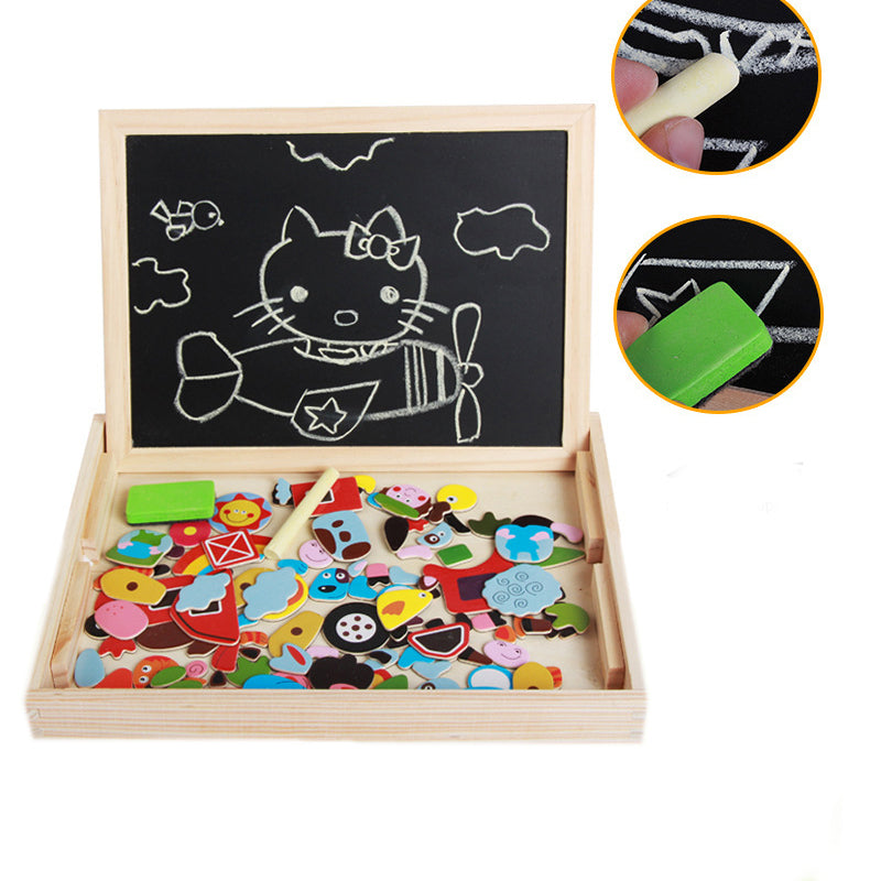 Tabla Magnetica Educativa Cu Puzzle (60 piese)