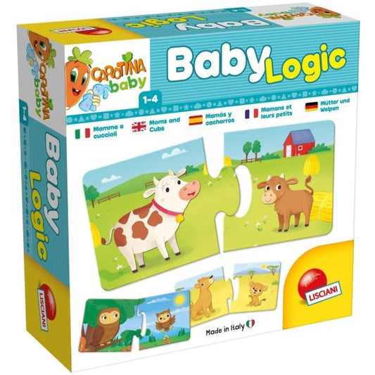 Baby Logic Puzzle: Mama Si Puiul (12 modele)