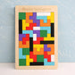 Puzzle De Tip Tetris Geometric Montessori (40 piese)