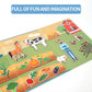 Puzzle Magnetic Educativ: Ferma Animalelor (28 piese)