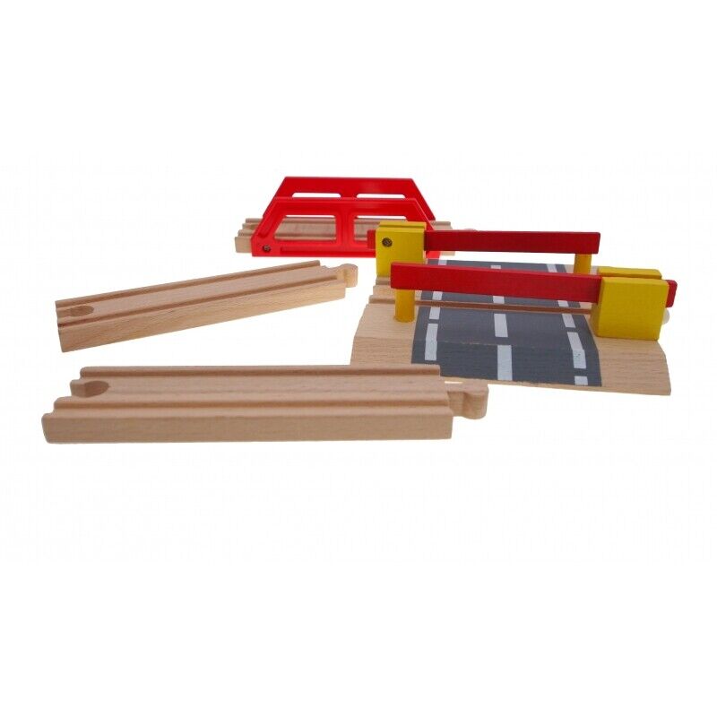 Set Trenulete Montessori Din Lemn (100 piese)