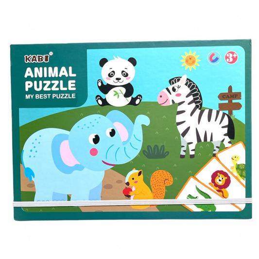 KABI: Puzzle Magnetic Cu Animale Salbatice