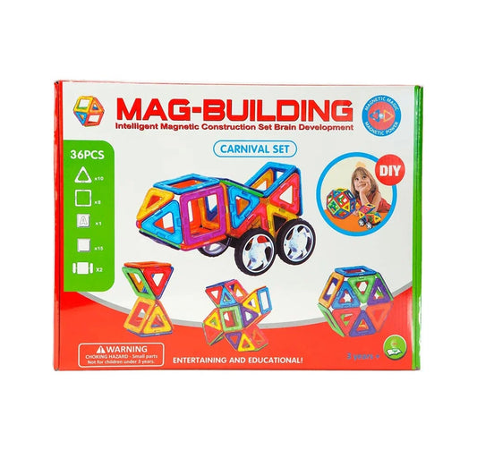 Joc Magnetic De Constructie: Mag Blocks (36 piese)