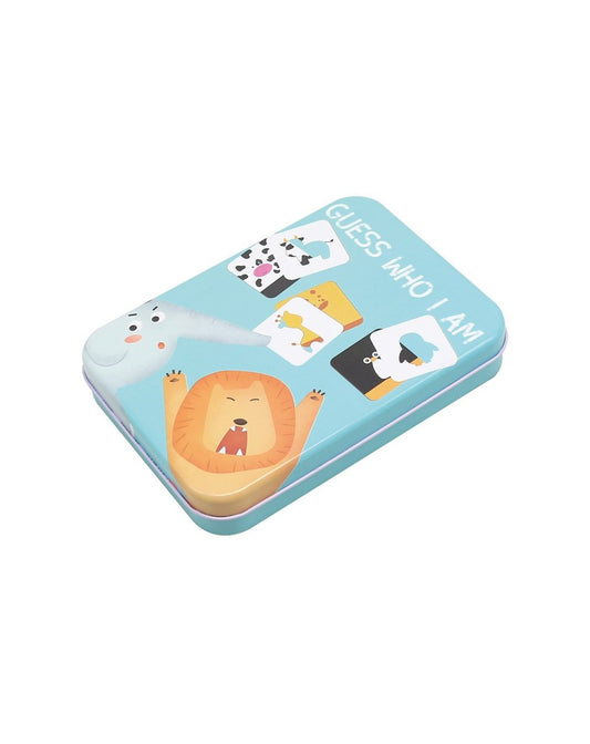 Puzzle Din Lemn In Cutie Metalica: Animale (8-in-1)