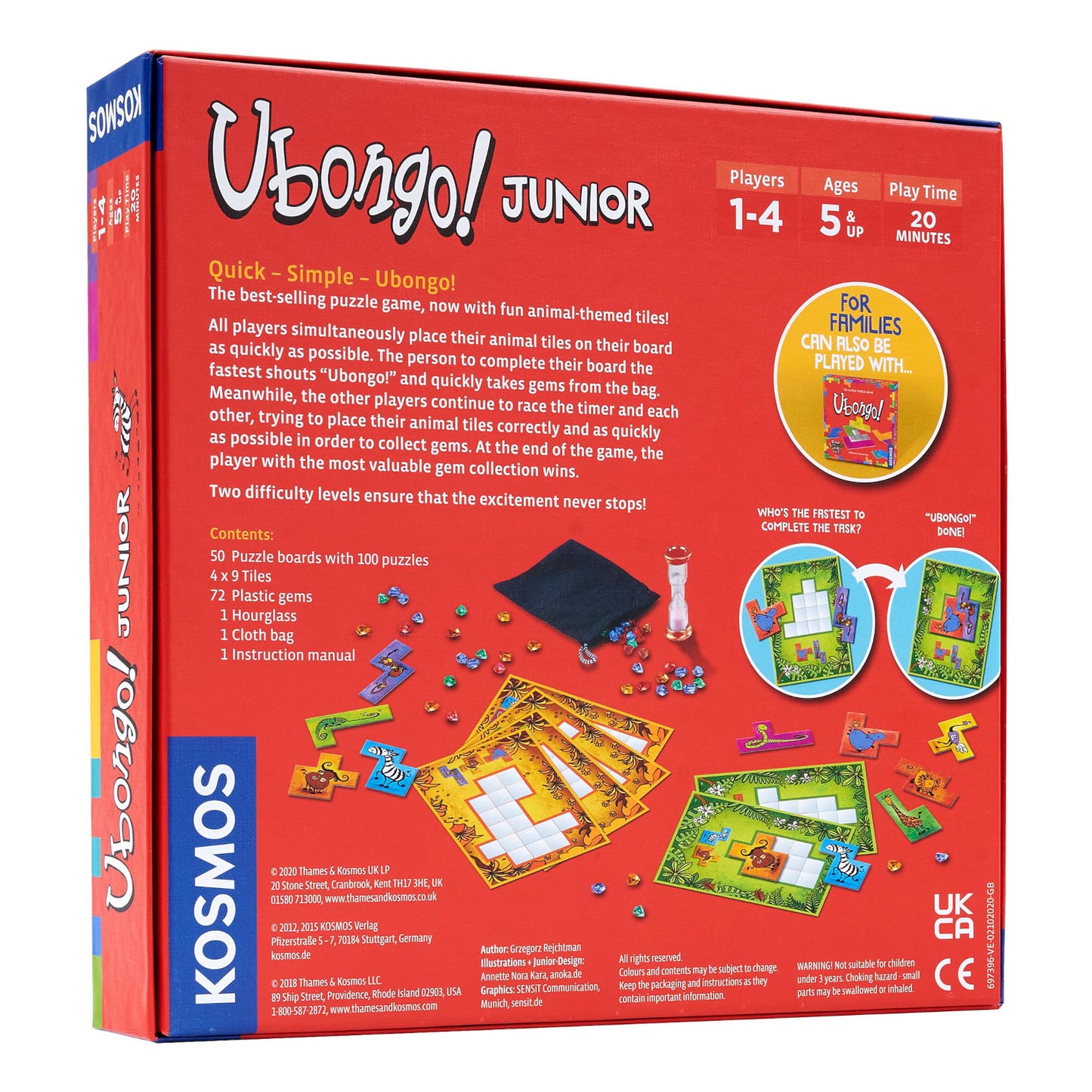 Joc Educativ De Grup: Ubongo Junior (1-4 jucatori)