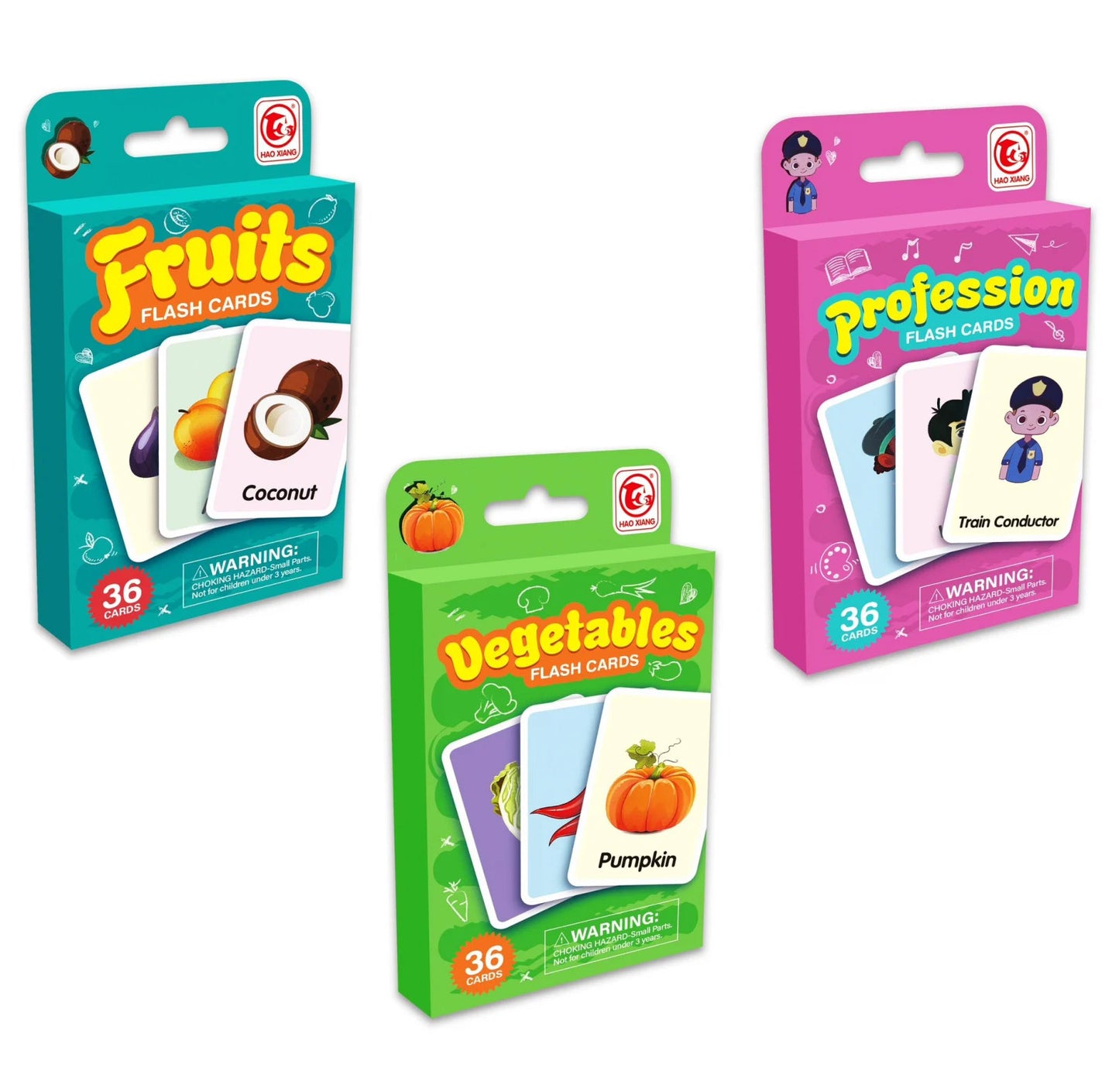 Carduri Cognitive Montessori Memorie: Fructe (36 cartonase)