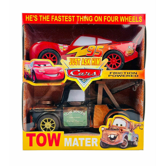 Set Masinute Cars: Fulger McQueen Si Bucsa Remorcherul