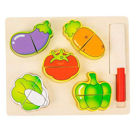 Set Puzzle Montessori Feliere Legume (11 piese)