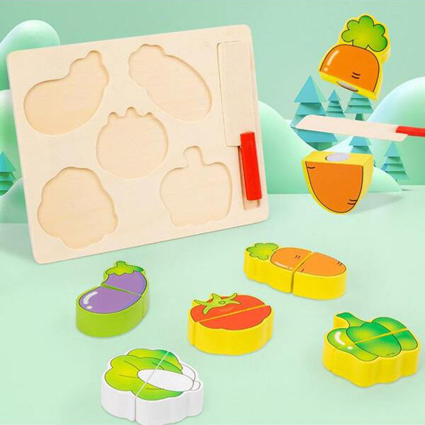 Set Puzzle Montessori Feliere Legume (11 piese)