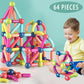 MAGNETIC STICKS: Joc STEM de Construit Magnetic (64 piese)