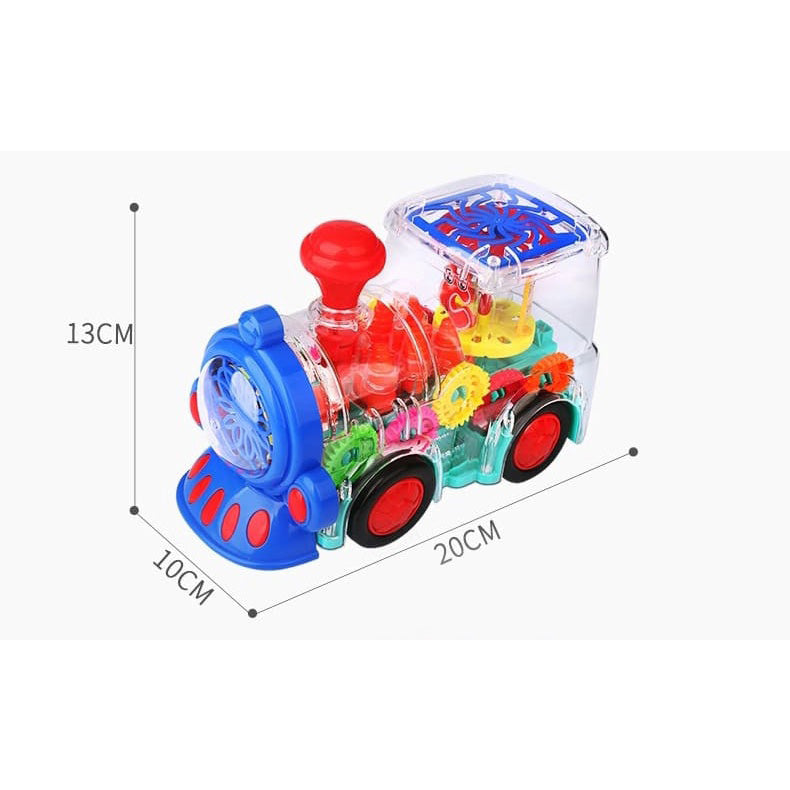 GEAR TRAIN: Locomotiva Cu Mecanisme, Sunete Si Lumini