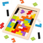 Puzzle De Tip Tetris Geometric Montessori (40 piese)