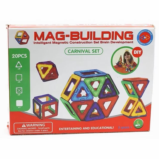 Joc Magnetic De Constructie: Mag Blocks (20 piese)