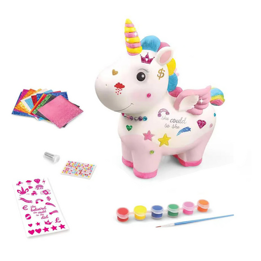 Unicorn Pusculita De Desenat Cu 8 Culori DIY