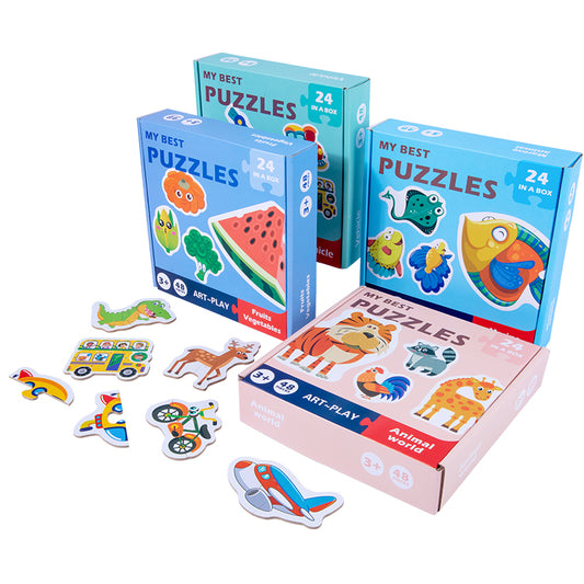 Mini Puzzle-uri Educative (24 piese)